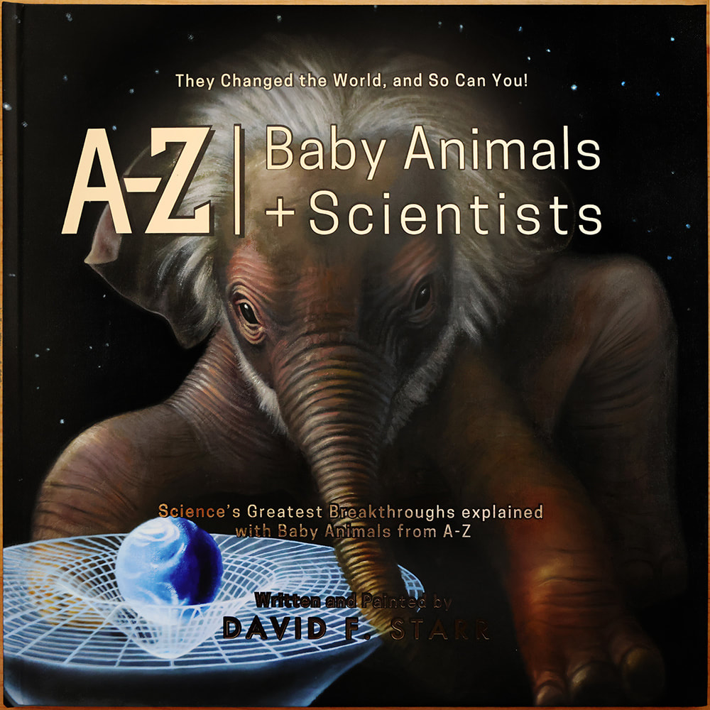 A to Z Baby Animals + Scientist Book by David F. Starr