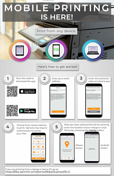 Mobile Printing Instructions (Poster)
